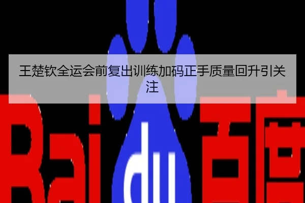 王楚钦全运会前复出训练加码正手质量回升引关注